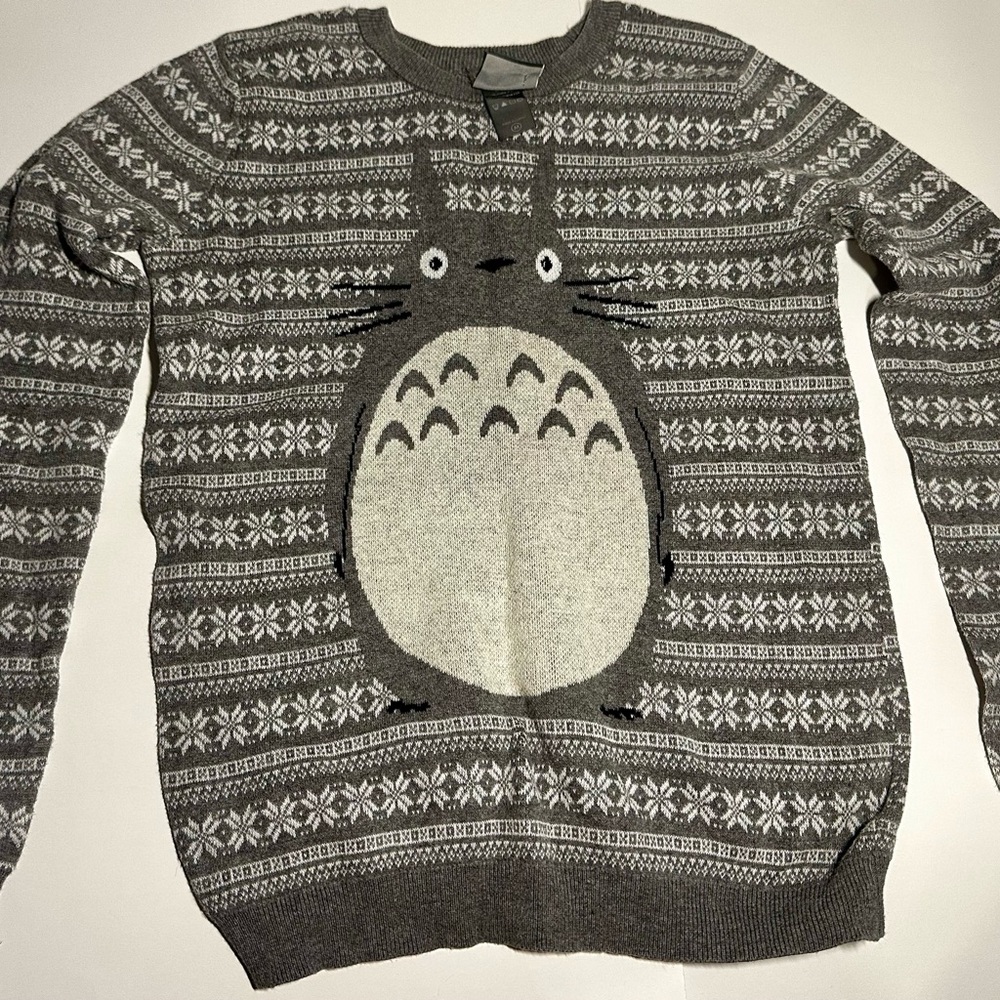 Her Universe Studio Ghibli My Neighbor Totoro Fair Isle Girls Sweater